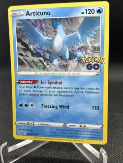 Articuno 024/078 Pokemon GO Holo Rare Pokemon TCG NM - Image 3