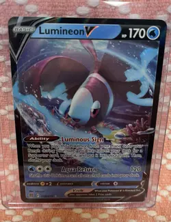 2022 Pokemon SWSH Brilliant Stars Lumineon V #040/172 NM Pack Fresh! - Image 1