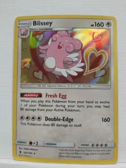 Pokemon TCG Blissey 102/145 Sun & Moon Guardians Rising RARE HOLO - Image 1