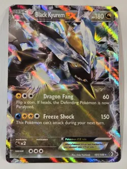 Black Kyurem EX 101/149 Boundaries Crossed Ultra Rare Pokemon Card - Image 1