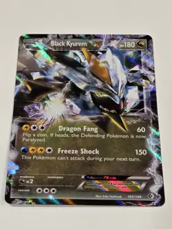 Black Kyurem EX 101/149 Boundaries Crossed Ultra Rare Pokemon Card - Image 2