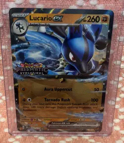 Pokemon Lucario ex (Prismatic Evolutions Stamp) Double Rare Promo 051/131 NM - Image 1