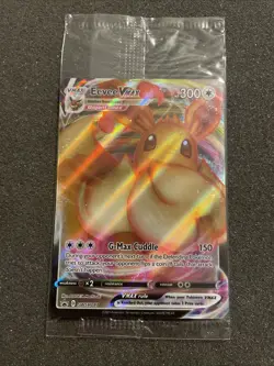 SEALED Eevee VMAX SWSH087 Black Star Promo Full Art Holo Pokemon TCG 2021 - Image 1