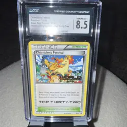 Pokemon Champions Festival 2015 World Champs. Top Thirty-Two Promo XY91 CGC 8.5 - Image 1