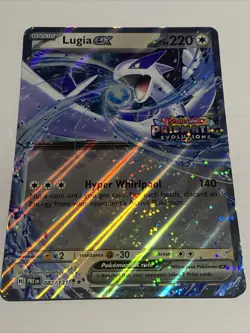 Lugia ex JUMBO 082/131 PRISMATIC EVOLUTIONS STAMP Pokemon Stamped Holo Oversized - Image 1