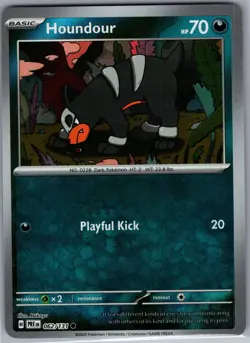 Houndour 062/131 Common - Pokemon SV: Prismatic Evolutions - Pokeball (NM) - Image 1