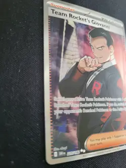 Team Rockets Giovannii Full Art Trainer 225/182 Pokemon Destined Rivals NM - Image 2