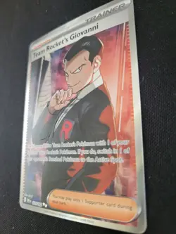 Team Rockets Giovannii Full Art Trainer 225/182 Pokemon Destined Rivals NM - Image 3
