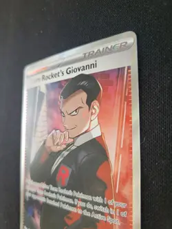 Team Rockets Giovannii Full Art Trainer 225/182 Pokemon Destined Rivals NM - Image 4