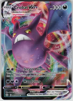Pokemon Crobat VMAX Ultra Rare Shining Fates 045/072 NM - Image 1