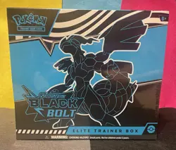 ⚡🖤 BLACK BOLT (ETB) Elite Trainer Box NEW FACTORY SEALED Pokemon 🖤⚡ - Image 1