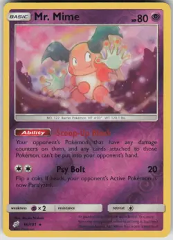 Pokemon Mr. Mime Rare SM - Team Up 66/181 NM - Image 1