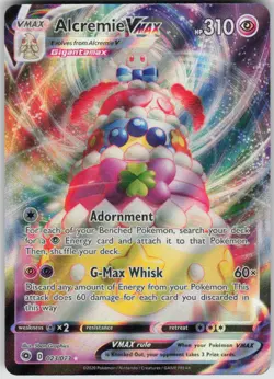 Pokemon Alcremie VMAX Ultra Rare Champion's Path 23/73 NM - Image 1