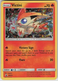 Pokemon Victini Promo SM Promos SM225 NM - Image 1