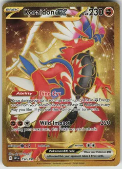 Pokemon Koraidon ex Hyper Rare SV01: Scarlet & Violet Base Set 254/198 NM - Image 1