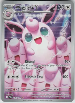 Pokemon Wigglytuff Illustration Rare ME02: Phantasmal Flames 105/094 NM - Image 1