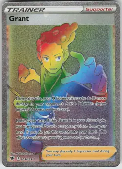 Pokemon Grant (Secret) Secret Rare SWSH10: Astral Radiance 203/189 NM - Image 1