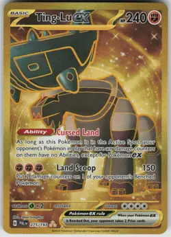 Pokemon Ting-Lu ex Hyper Rare SV02: Paldea Evolved 275/193 NM - Image 1