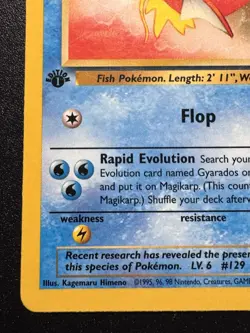 1st Edition Magikarp 47/82 Team Rocket Pokemon Card Rare LP - Image 5