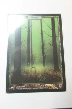 MTG Forest x1- -Unhinged-Lightly Played - Image 1
