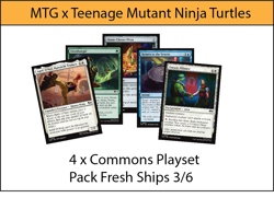 MTG Teenage Mutant Ninja Turtles TMT Common Complete Set Playset x 4 FREE SHIP - Image 1