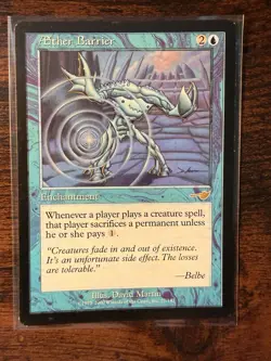 MTG - Nemesis - Aether Barrier Rare - 27 - NM! - Image 1