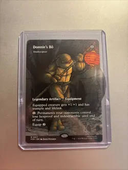 NM Borderless Donnie's Bo, MTG, TMNT, Magic the Gathering, 17 - Image 1