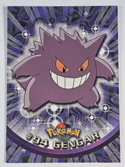 Gengar #94 Blue Logo Topps 1998 Nintendo Pokemon CCG Card Non Foil - NM - Image 1