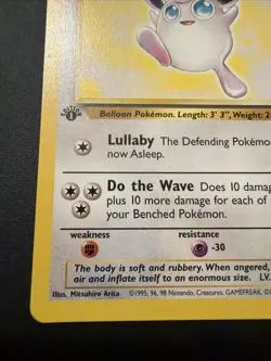 Pokemon Card Wigglytuff 1st Edition Jungle Set Non Holo 32/64 1999 Wizards - Image 5