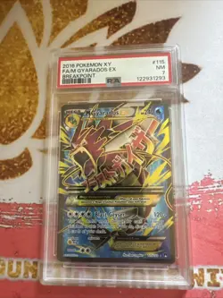 Pokemon TCG PSA 7 M Gyarados EX Full Art Holo Card 115/122 Breakpoint - Image 1