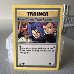 Pokemon Cards: Team Rocket 1st Edition Rare: Here Comes Team Rocket! 71/82 - Image 1