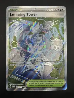 Pokemon TCG Jamming Tower 261/217 Ascended Heroes Ultra Rare NM Card - Image 1