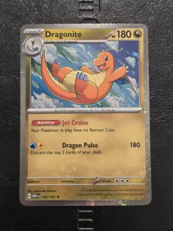 Pokemon TCG Dragonite Cosmos Holo Rare 149/165 Promo 151 NM - Image 1