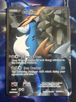 Cobalion Noble Victories 100/101 Full Art Holo Rare Pokemon TCG LP - Image 1