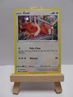 Carte Pokemon " Evoli " Holo - Promo - SWSH175 - Epee & Bouclier - LP - FR - Image 2