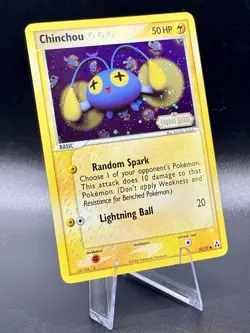 Chinchou 50/92 Stamped Pokemon EX Legend Maker 2006 Vintage Reverse Holo NM - Image 1