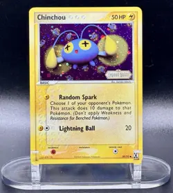Chinchou 50/92 Stamped Pokemon EX Legend Maker 2006 Vintage Reverse Holo NM - Image 2