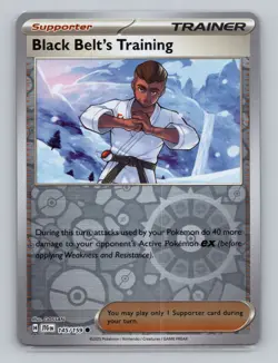 Black Belt's Training 145/159 Revers Journey Together JTG Pokemon Scarlet Violet - Image 1