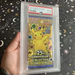 2021 Pokemon Japanese 25th Anniversary Collection PSA 10 Foil Booster Pack - Image 3