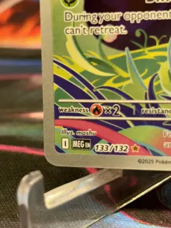 Pokemon TCG Bulbasaur 133/132 ME01: Mega Evolution Stamped Promo NM - Image 4