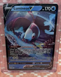 Pokemon SWSH Brilliant Stars Lumineon V #040/172 NM 2022 Pack Fresh! - Image 1