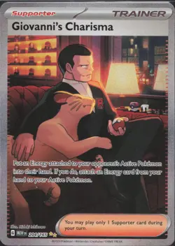Pokemon TCG - Giovanni's Charisma 204/165 Special Illustration Rare 151 - 855 - Image 1