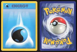 Pokemon TCG | Water Energy 102/102 | Base Set | Shadowless Moderately Played - Image 1