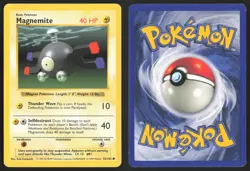 Pokemon TCG | Magnemite 53/102 | Common | Base Set | Shadowless Lightly Played - Image 1