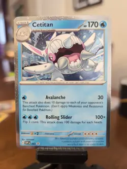 Pokemon TCG Scarlet Violet Black Star Promo Cetitan SVP 063 Cosmos Holo NM - Image 1
