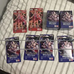 Massive one Piece lot Azure Sea's Seven Double Pack & Heroines packs sealed 8x - Image 1