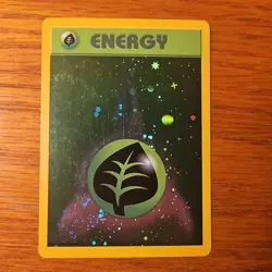 Pokemon Card - Grass Energy (WotC 2002 Energy League Promo) Reverse Holo LP - Image 1