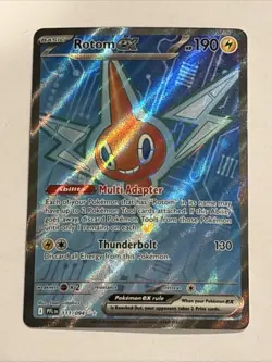Rotom ex 111/094 Me02: Phantasmal Flames Holo Pokemon Card TCG NM - Image 1