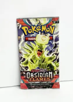 2023 Pokemon Trading Card Game Scarlet & Violet Obsidian Flames 1 Booster Pack - Image 2