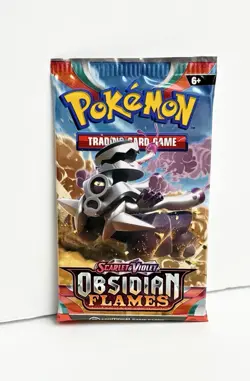 2023 Pokemon Trading Card Game Scarlet & Violet Obsidian Flames 1 Booster Pack - Image 3